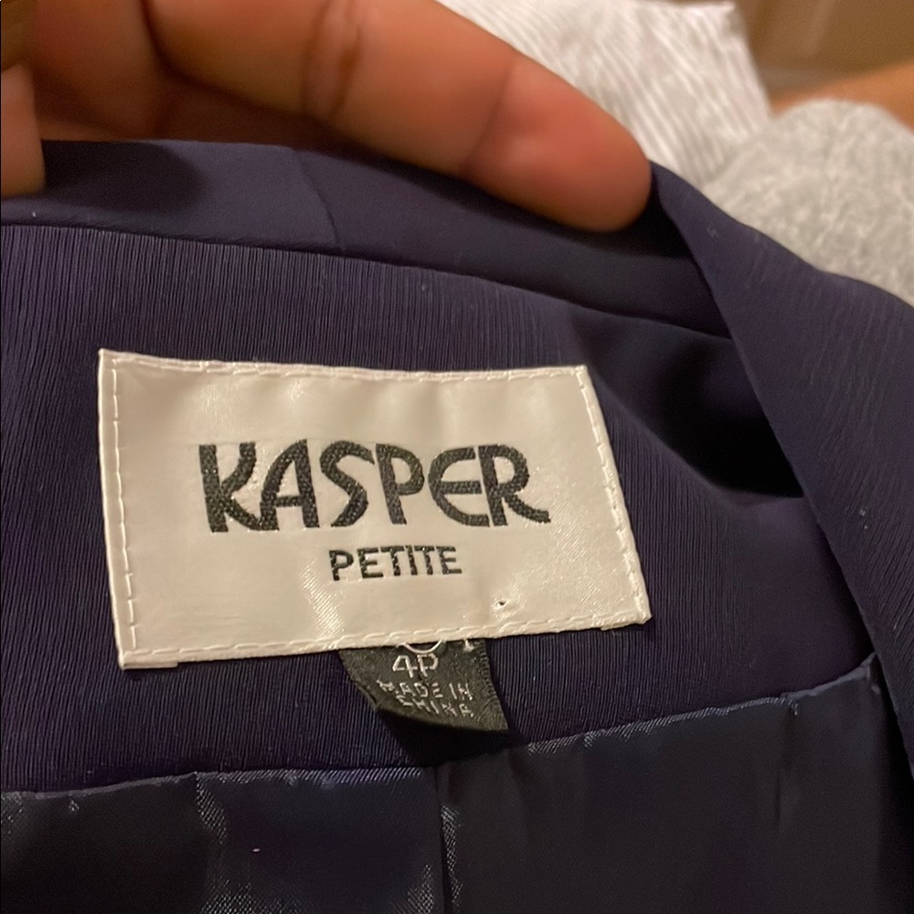 Kasper Petite Dark Blue Blazer